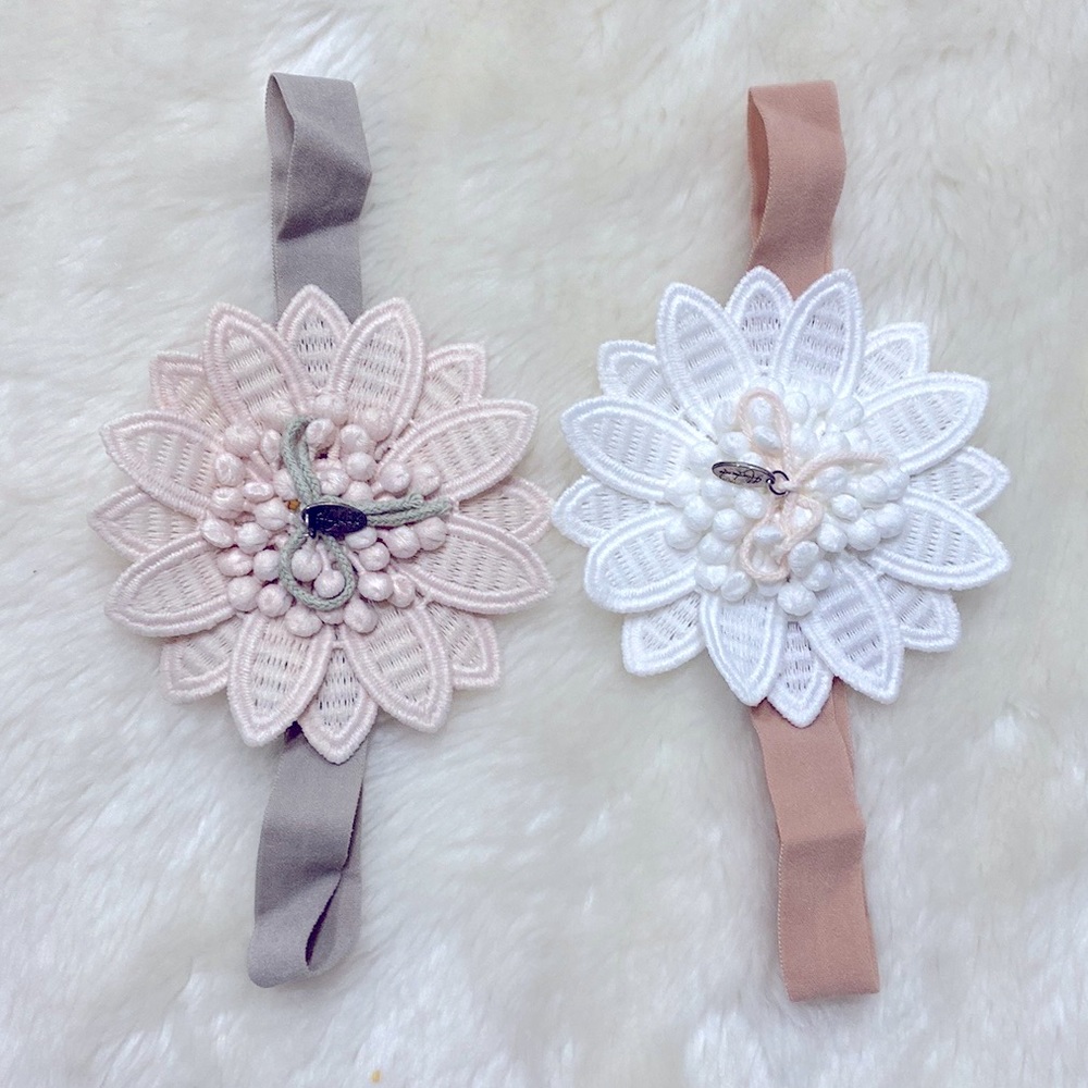 Handmade Flower Infant Stretch Headbands